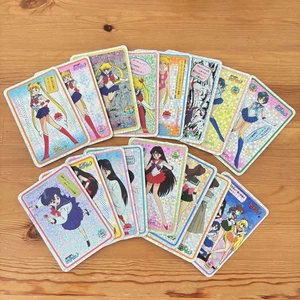 16 tarjetas Sailor Moon Deluxe doble cara prisma pro - Imagen 1 de 3