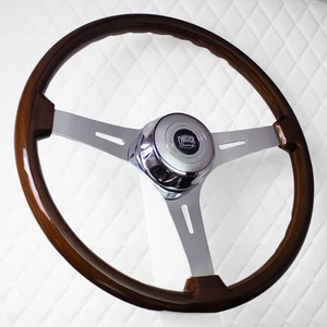 Forever Sharp 18" Wood Steering Wheel Freightliner, Kenworth, Peterbilt, Volvo - Picture 1 of 7