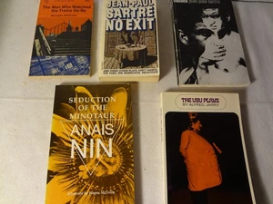 Lot Of 5 French Books In English Vintage Paperbacks Sartre Nin Jarry Simenon - Picture 1 of 21