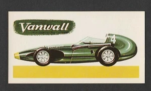 Original 1960s UK Trade Card featuring Vanwell Grand Prix Racing Car - Picture 1 of 1