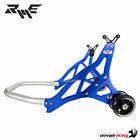 Robby Moto blue ergal rear stand + Adjustable supports
