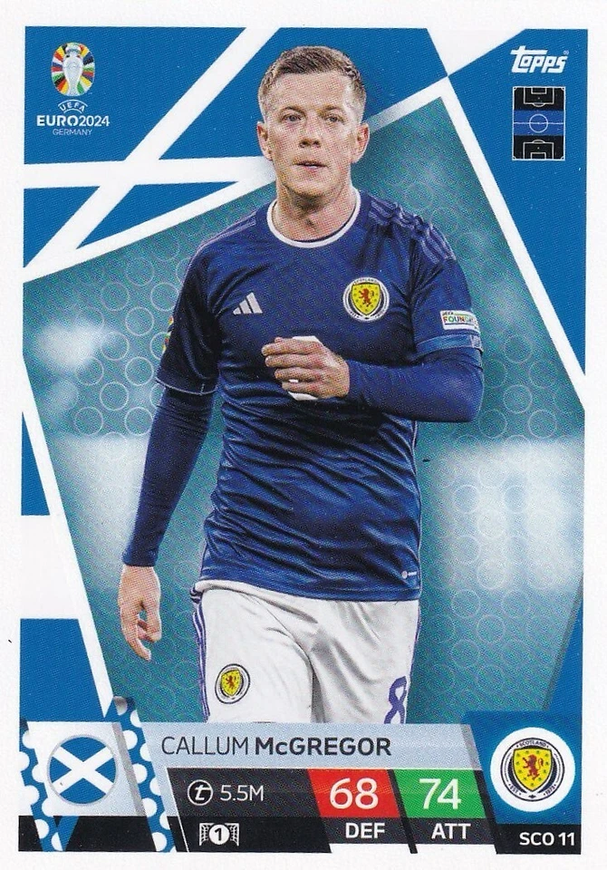 Topps Euro 2024 Match Attax 24 Carte De Base Écosse SCO 11 Callum McGregor - Photo 1/1