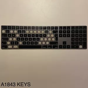 A1843 Apple Magic Keyboard z podkładką numeryczną Czarny / Space Grey 1x KLAWISZ I ZAWIAS - Zdjęcie 1 z 1