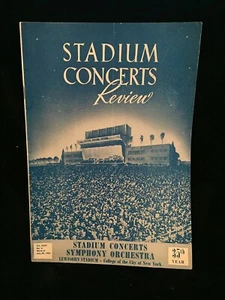 STADIUMKONZERTE NYC Programm 1952 - EUGENE ISTOMIN, BYRON JANIS, SCHIPPERS - Bild 1 von 6