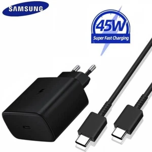 45W Type USB C Super Fast Wall Charger For Samsung S20 S22 S23 Ultra S24  - Picture 1 of 7