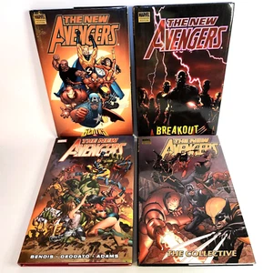 The New Avengers Marvel Hardback Lot Volumes 1 - 4 Brian M Bendis - Picture 1 of 14