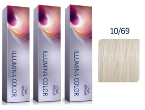 3 x Wella Professional Illumina Color Permanent Hair Colour 60 ml shade 10/69 - Picture 1 of 1