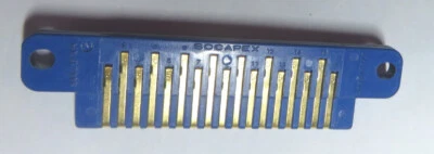 CONNETTORI AMPHENOL ORO 254/HE701  17VIE PER SCHEDE - GOLD PLATED MALE - 14 Pz - Immagine 1 di 2