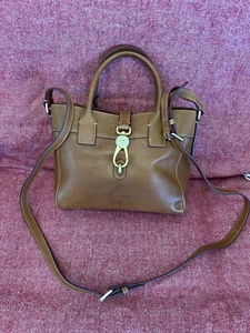 Dooney & Bourke Florentine Amelie Tote Leather Handbag - Natural - - Picture 1 of 5