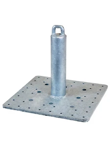 NEW-Warthog® Fall Protection Metal Roof Standard Anchor Galvanized Finish - Picture 1 of 7