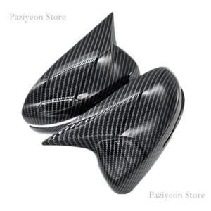 For Kia Optima K5 2011-2015 Carbon Fiber Black Side Mirror Cover Cap Trims Case - Foto 1 di 5