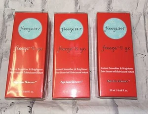 3 X Freeze 24-7 Freeze & Go Instant Smoother & Brightener 20 ml/0.68 fl oz NEW - Picture 1 of 7
