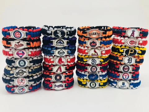 MLB Lanyard Colors baseball Paracord Bracelet Wrap Wristband Cover