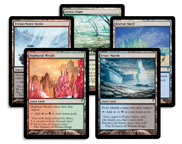 5 Dual Land - Coldsnap - 1x of each - MP-NM - Sets - Magic MTG FTG - Image 1 of 1