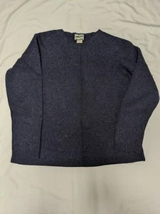 Girl's Pendleton Originals Blue Stretch Long Sleeve Pullover Sweater TgSz Large - Picture 1 of 11
