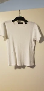 Valerie Steven petite white short sleeve top size PS new w/o tags. - Picture 1 of 5