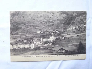 OLD POSTCARD TEMù VAL CAMONICA 1913 DON LUIGI GRAMMAR RELIGION BRESCIA - Picture 1 of 2