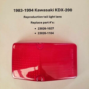 Kawasaki KDX200 Tail light lens - Picture 1 of 1