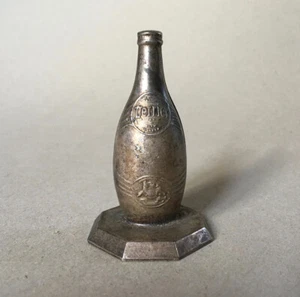Bouteille publicitaire — Perrier — métal argenté — art déco — 7 cm. — circa 1930 - Picture 1 of 4