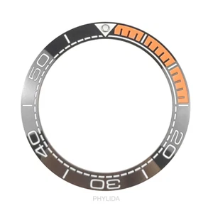 NUEVO 41,5 mm inserto de bisel para relojes estilo SeaMaster cerámica naranja de alta calidad - Imagen 1 de 4