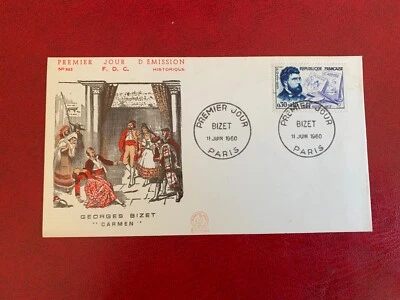 FRANCE 1960 FDC GEORGES BIZET CARMEN COMPOSER - Image 1 of 2