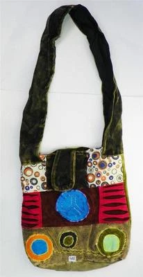 BOLSO DE ALGODÓN CON CORREA DE HOMBRO DE MODA T422 HECHO EN NEPAL Foto 1 de 2