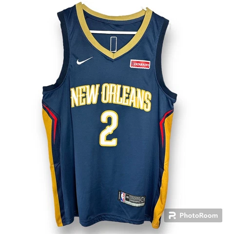 New Orleans Pelicans NBA Lonzo Ball #2 Nike Swingman Jersey Size medium 40 Cover