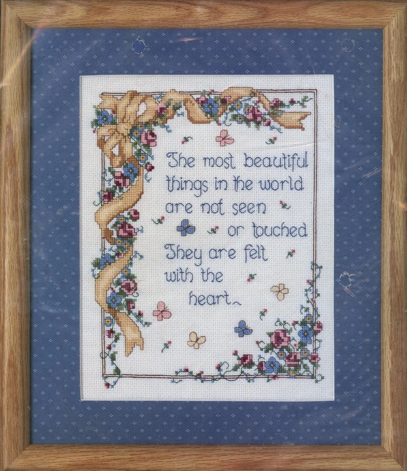  Kit de punto de cruz Bucilla Most Beautiful Things #40254 9" x 12" sin abrir Foto 1 de 1