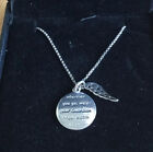 silver chain with gardian angel pendant 
