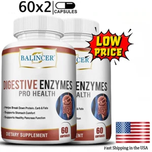 Natural Digestion - Powerful Digestive Enzymes Protein Hydrolyzed-Stomach Health - Picture 1 of 10