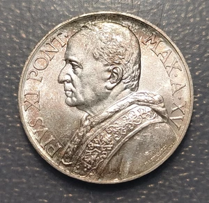 VATICANO PIO XI 10 LIRE 10 LIRAS 1936 SC- - Picture 1 of 2