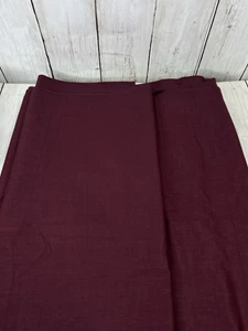 Maroon Red Poly Cotton Blend Polished Fabric 3.5 Yards 44" Wide Unbranded Solid - Picture 1 of 4