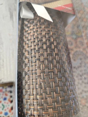 Woven Pvc Table Runner With Umbrella Hole Indoor Outdoor Party Décor 30x200cm - Image 1 of 4