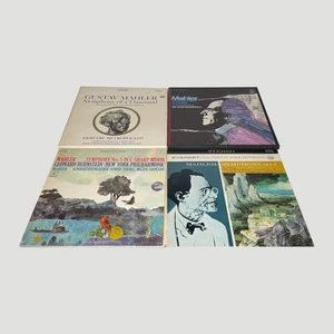 Gustav Mahler LP Lot (4) Romantic Music Symphonies Orchestral Emotional - Foto 1 di 5