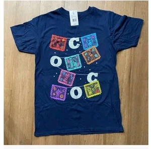 New Disney CoCo Pixar T-Shirt Top Size XS. Unisex Graphic Tee Navy Blue - Picture 1 of 4