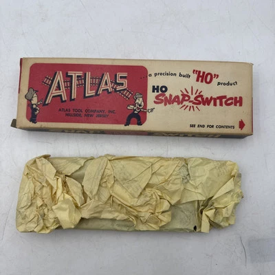 ATLAS HO SCALE REMOTE CONTROL LEFT SWITCH #50 IN BOX - NOS - Image 1 of 4
