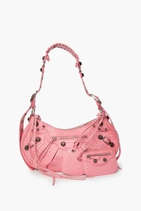 Balenciaga Le Cagole Small Pink Crocodile Embolished City Bag - Picture 1 of 6