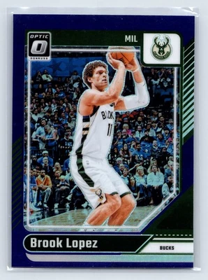 Donruss Optic #116 Brook Lopez 2024-25 púrpura Milwaukee Bucks Foto 1 de 2