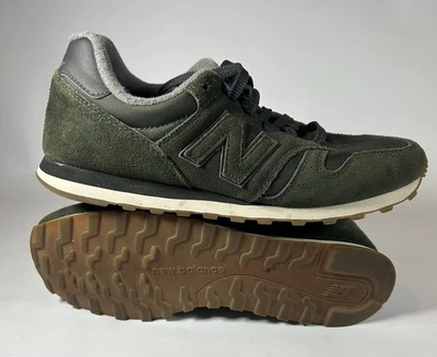 New Balance 373 Baskets Vert Daim Homme UK 8 Classique Rétro Décontracté Chaussures - Photo 1/4