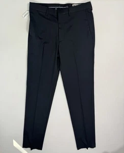 Haggar Men 32x34 ECLO Slacks Slim Stretch Dress Pants NWT Classic Black Slacks - Picture 1 of 11