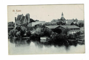 Ostpreussen Deutsch Eylau 1915 2 Kirchen Fluß Rosenberg Marienwerder Westpreußen