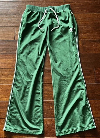 Nike Team Michigan State Spartans Logo Women's Medium Green Jogger Track Pants Cover