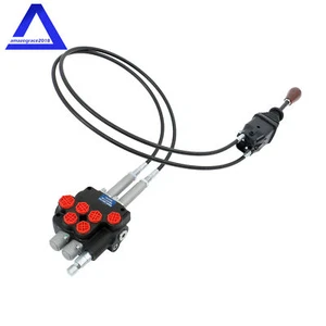 Kit de válvula de control remoto de 2 carretes 80lpm/21gpm + joystick + cable 25MPa - Imagen 1 de 12