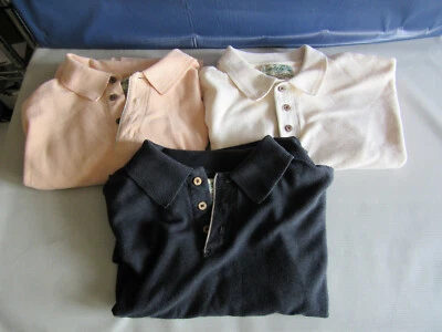 Lot of 3 Havana Jack’s Cafe Mens Tropical Breeze Polo Shirt Large Black Peach + - Image 1 of 4