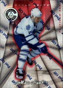 1997-98 Pinnacle Totally Certified Platinum Red #53 Mats Sundin