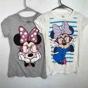 Disney Minnie Mouse with glasses Shirt 2 piece set Youth Large 10/12 - Picture 1 of 7