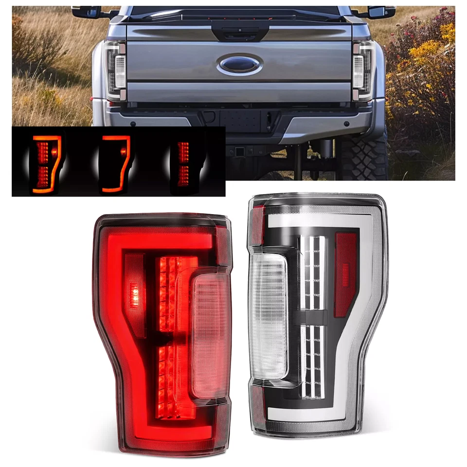 LED Sequential Tail Lights For Ford F-250 F350 F450 Super Duty 2017 2018 2019 Foto 1 de 4