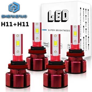 Bombilla de faro LED blanco para Pontiac G6 2005 2006-2010 4x 6000K haz alto - Imagen 1 de 7