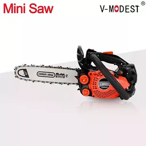 Mini 12-inch Compact Top Handle Gasoline Chain Saw 25CC 2-Stroke Carving/Climbin - Picture 1 of 19