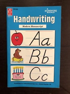 Handwriting Modern Manuscript Homework Booklet 1992 - Picture 1 of 2